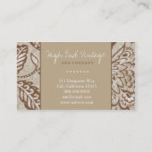 CARTE DE VISITE CRU 311 FLORAL KAKI (Dos)