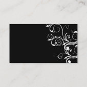 Carte De Visite Cru abstrait de blanc (Dos)