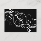 Carte De Visite Cru abstrait de blanc (Dos)