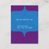 Carte De Visite Cru audacieux moderne de monogramme (Dos)