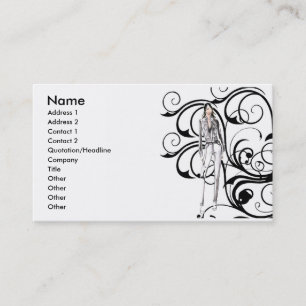 Carte De Visite Cru dans élégant