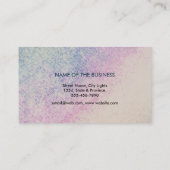 Carte De Visite Cru d'aquarelle de fleur de Lotus d'instructeur de (Dos)