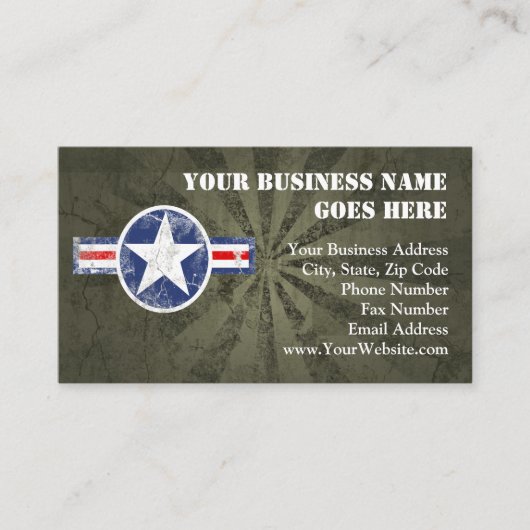 Carte De Visite Cru de corps d'air d'armée (Devant)