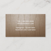 Carte De Visite Cru de logo de Lotus de triangle d'or (Dos)