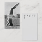 Carte De Visite Cru de pose de Headstand de yoga (Devant / Derrière)