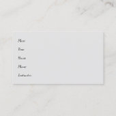 Carte De Visite Cru de pose de Headstand de yoga (Dos)