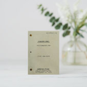 Carte De Visite Cru de scénario large (Debout devant)