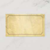 Carte De Visite Cru de Sommelier d'échantillon de vin (Dos)