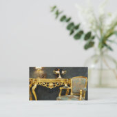 Carte De Visite Cru de style de meubles de dessinateur (Debout devant)