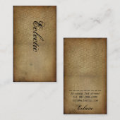 Carte De Visite Cru éclectique (Devant / Derrière)