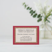 Carte De Visite Cru élégant de patinage professionnel d'entraîneur (Debout devant)