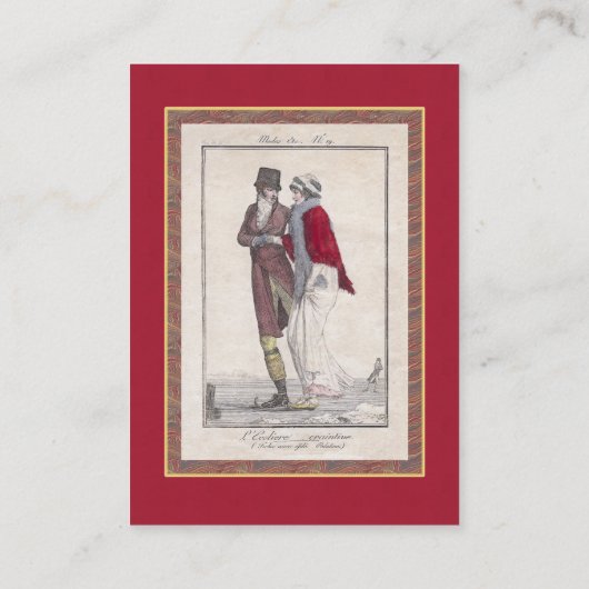 Carte De Visite Cru élégant de patinage professionnel d'entraîneur (Dos)