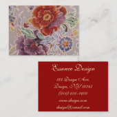 Carte De Visite Cru floral (Devant / Derrière)