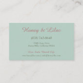 Carte De Visite Cru floral (Dos)