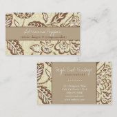 CARTE DE VISITE CRU FLORAL DE 311 CITRONS (Devant / Derrière)