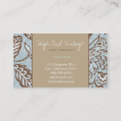 CARTE DE VISITE CRU FLORAL DE LA TURQUOISE 311 (Dos)