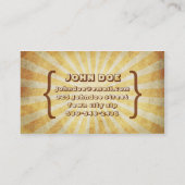 Carte De Visite Cru frais (Dos)