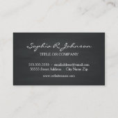 Carte De Visite Cru noir de tableau (Dos)