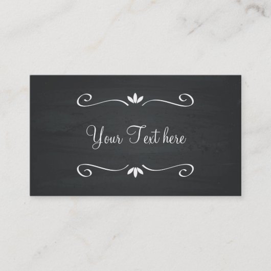Carte De Visite Cru noir de tableau (Devant)