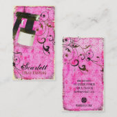 Carte De Visite Cru rose de Tan de jet de CHROMATOGRAPHIE GAZEUSE (Devant / Derrière)