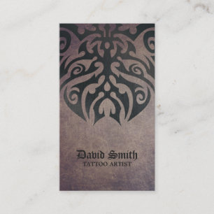 Carte De Visite Cru tribal de tatouage de cool d'artiste de