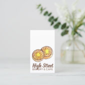 Carte De Visite Crumpets à beurre chaud Cuisine britannique (Debout devant)