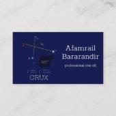 Carte De Visite Crux de constellation de l'hémisphère sud (Devant)