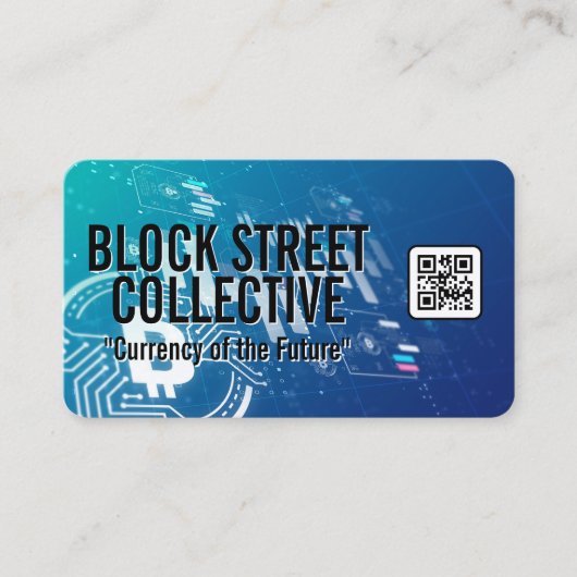 Carte De Visite Crypto | Technologie de chaîne de blocs (Devant)