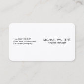 Carte De Visite Crypto | Technologie de chaîne de blocs (Dos)