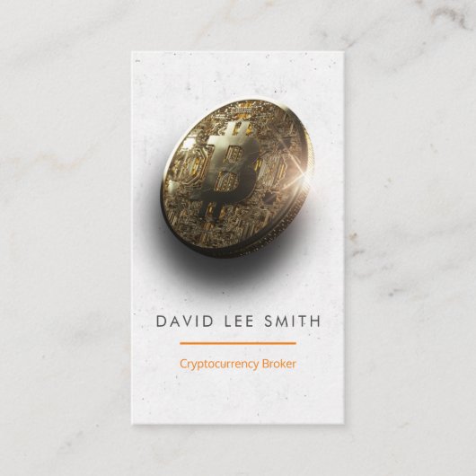 Carte De Visite CryptoCurrency Broker (Devant)
