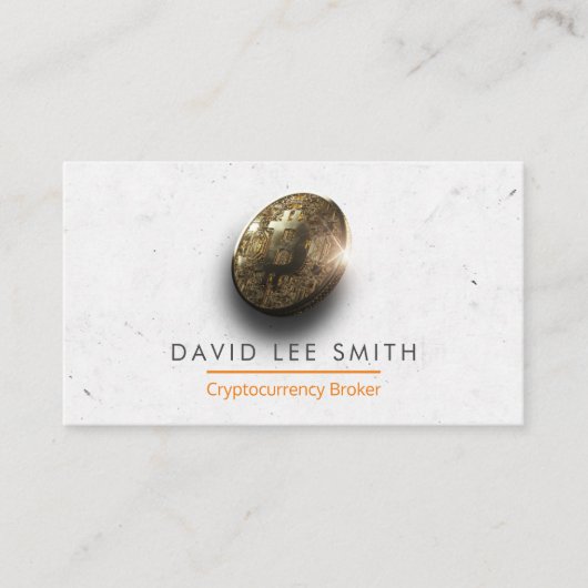 Carte De Visite CryptoCurrency Broker (Devant)