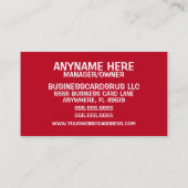 Carte De Visite Crystal Ball Psychic (Dos)