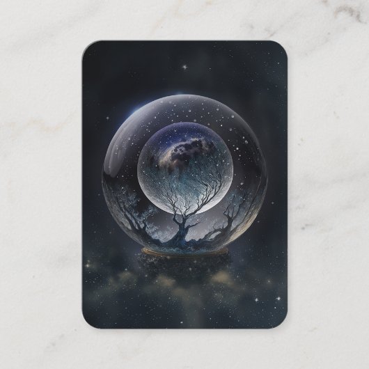 Carte De Visite Crystal Ball Psychic Medium Tarot Reader (Devant)