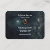 Carte De Visite Crystal Ball Psychic Medium Tarot Reader (Dos)
