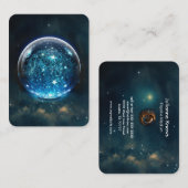 Carte De Visite Crystal Ball Psychic Medium Tarot Reader (Devant / Derrière)