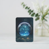 Carte De Visite Crystal Ball Psychic Medium Tarot Reader (Debout devant)