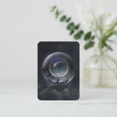 Carte De Visite Crystal Ball Psychic Medium Tarot Reader (Debout devant)