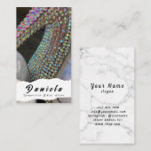 Carte De Visite Crystal Bikini Fitness Competition Chaussures Femm (Devant / Derrière)