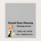 Carte De Visite Crystal clear cleaning  (Extérieur déplié)