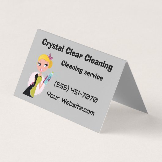 Carte De Visite Crystal clear cleaning  (Devant)