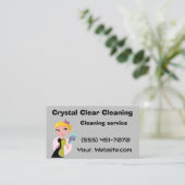 Carte De Visite Crystal clear cleaning (Debout devant)