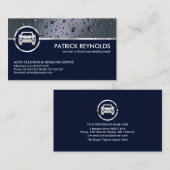 Carte De Visite Crystal Clear Water Drops Auto Lavage de voiture (Devant / Derrière)