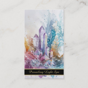 Carte De Visite *~* Crystal Cluster Rainbow AP90 Artsy Drip QR