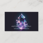 Carte De Visite Crystal Energy Healer Iridescente Amethyst violet (Devant)