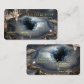 Carte De Visite Crystal Geode Metaphysical  (Devant / Derrière)