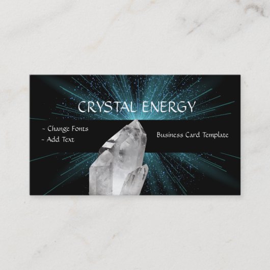 Carte De Visite Crystal Healing Quartz (Devant)