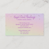 Carte De Visite *~* Crystal Heart Angel Wings Starry Night Sky (Dos)