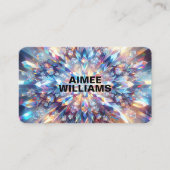 Carte De Visite Crystal Holographique audacieux et brillant (Devant)