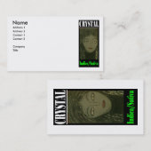 CARTE DE VISITE CRYSTAL INDICA SATIVA (Devant / Derrière)