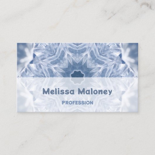 Carte De Visite Crystal Mandala | Code QR (Devant)